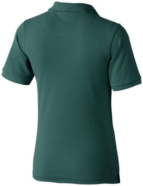 Женская рубашка поло с короткими рукавами Calgary, цвет зеленый лесной  размер XS - 38081600- Фото №5