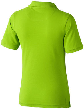 Жіноча сорочка поло з короткими рукавами Calgary, колір зелене яблуко  розмір XS - 38081680- Фото №5