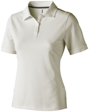 Женская рубашка поло с короткими рукавами Calgary, цвет светло-серый  размер XS - 38081900- Фото №1