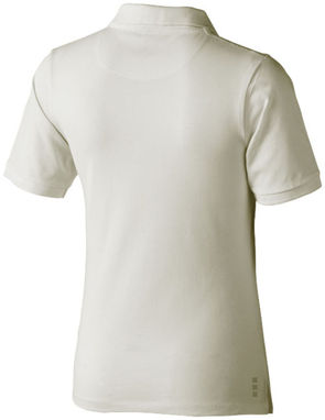 Женская рубашка поло с короткими рукавами Calgary, цвет светло-серый  размер S - 38081901- Фото №5