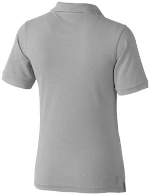 Женская рубашка поло с короткими рукавами Calgary, цвет серый меланж  размер XS - 38081960- Фото №5
