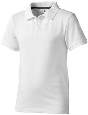 Дитяча сорочка поло з короткими рукавами Calgary, колір білий  розмір 116 - 38082012- Фото №1