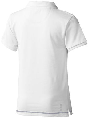Дитяча сорочка поло з короткими рукавами Calgary, колір білий, темно-синій  розмір 104 - 38082031- Фото №5