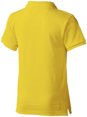 Дитяча сорочка поло з короткими рукавами Calgary, колір жовтий  розмір 104 - 38082101- Фото №5