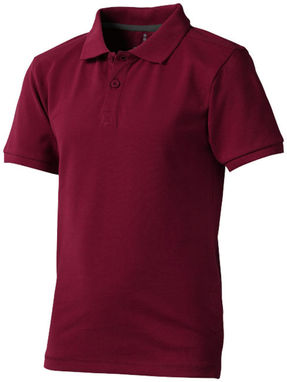 Дитяча сорочка поло з короткими рукавами Calgary, колір бургунді  розмір 116 - 38082242- Фото №1