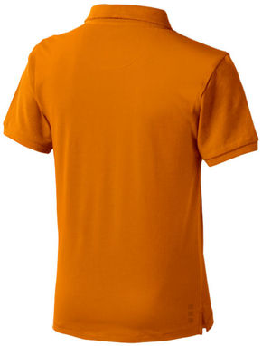 Дитяча сорочка поло з короткими рукавами Calgary, колір оранжевий  розмір 104 - 38082331- Фото №5
