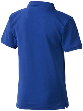 Детская рубашка поло с короткими рукавами Calgary, цвет синий  размер 104 - 38082441- Фото №5