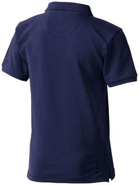 Дитяча сорочка поло з короткими рукавами Calgary, колір темно-синій  розмір 104 - 38082491- Фото №5