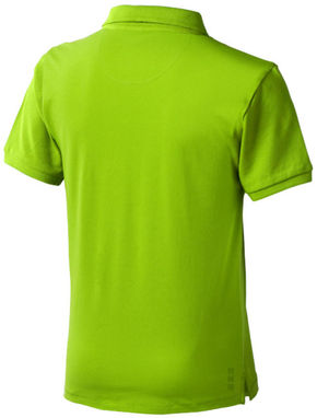 Дитяча сорочка поло з короткими рукавами Calgary, колір зелене яблуко  розмір 104 - 38082681- Фото №5