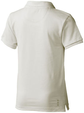 Детская рубашка поло с короткими рукавами Calgary, цвет светло-серый  размер 116 - 38082902- Фото №5
