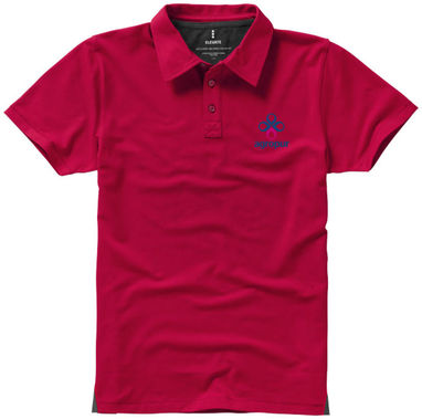 Рубашка поло с короткими рукавами Markham, цвет красный  размер XS - 38084250- Фото №2