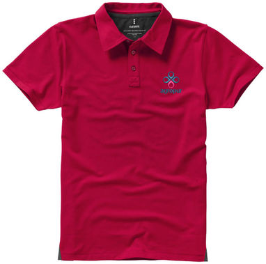 Рубашка поло с короткими рукавами Markham, цвет красный  размер XS - 38084250- Фото №3