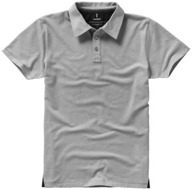 Сорочка поло з короткими рукавами Markham, колір сірий меланж  розмір XS - 38084960- Фото №4