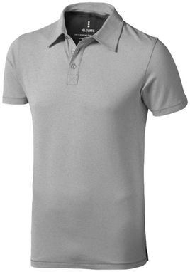 Сорочка поло з короткими рукавами Markham, колір сірий меланж  розмір L - 38084963- Фото №1