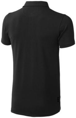Сорочка поло з короткими рукавами Markham, колір суцільний чорний  розмір XS - 38084990- Фото №5
