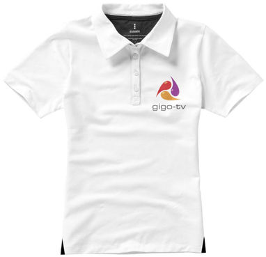 Женская рубашка поло с короткими рукавами Markham, цвет белый  размер XS - 38085010- Фото №2