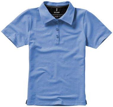 Женская рубашка поло с короткими рукавами Markham, цвет светло-синий  размер XS - 38085400- Фото №4