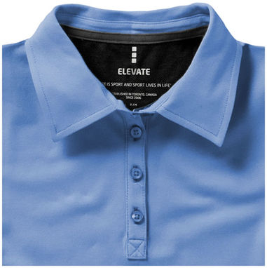 Женская рубашка поло с короткими рукавами Markham, цвет светло-синий  размер XS - 38085400- Фото №8