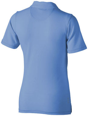 Жіноча сорочка поло з короткими рукавами Markham, колір світло-синій  розмір XL - 38085404- Фото №5