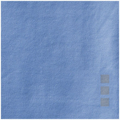 Женская рубашка поло с короткими рукавами Markham, цвет светло-синий  размер XL - 38085404- Фото №7