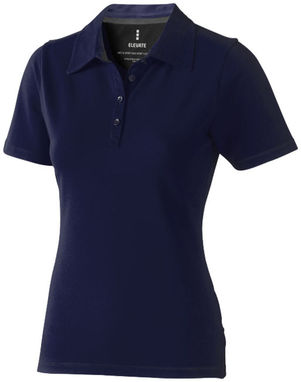 Женская рубашка поло с короткими рукавами Markham, цвет темно-синий  размер XS - 38085490- Фото №1