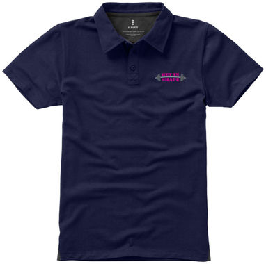Женская рубашка поло с короткими рукавами Markham, цвет темно-синий  размер XS - 38085490- Фото №2