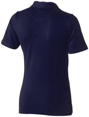 Женская рубашка поло с короткими рукавами Markham, цвет темно-синий  размер XS - 38085490- Фото №5
