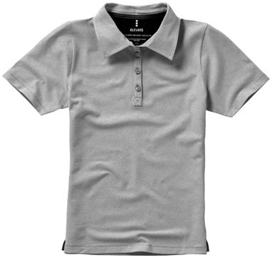 Женская рубашка поло с короткими рукавами Markham, цвет серый меланж  размер M - 38085962- Фото №4