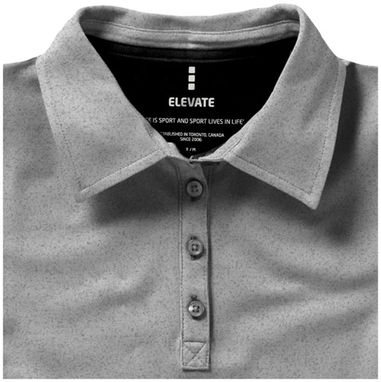 Жіноча сорочка поло з короткими рукавами Markham, колір сірий меланж  розмір M - 38085962- Фото №8