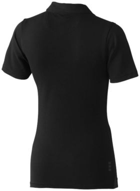 Женская рубашка поло с короткими рукавами Markham, цвет сплошной черный  размер S - 38085991- Фото №5