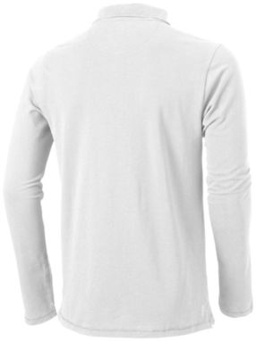 Рубашка поло с длинными рукавами Oakville, цвет белый  размер S - 38086011- Фото №5