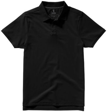 Сорочка поло з короткими рукавами Yukon, колір суцільний чорний - 38088990- Фото №4