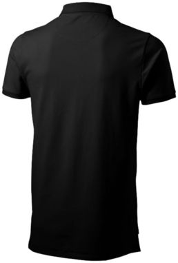 Рубашка поло с короткими рукавами Yukon, цвет сплошной черный - 38088990- Фото №5