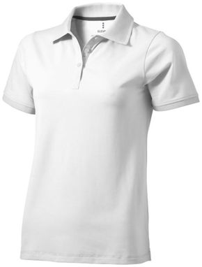 Женская рубашка поло с короткими рукавами Yukon, цвет белый  размер XS - 38089010- Фото №1