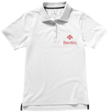 Женская рубашка поло с короткими рукавами Yukon, цвет белый  размер XS - 38089010- Фото №2