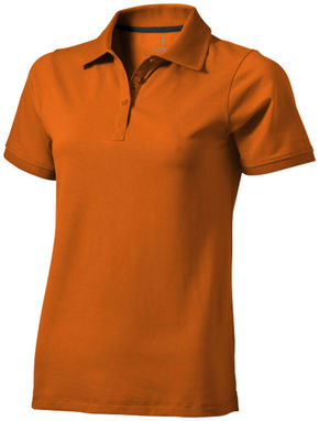 Женская рубашка поло с короткими рукавами Yukon, цвет оранжевый  размер XS - 38089330- Фото №1