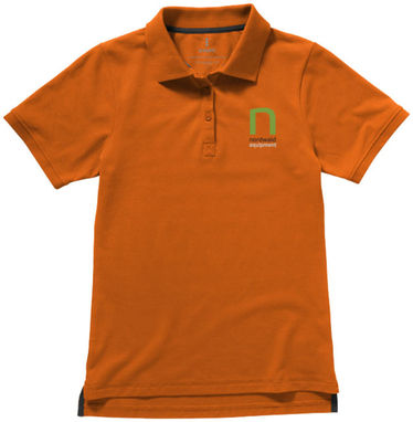 Женская рубашка поло с короткими рукавами Yukon, цвет оранжевый  размер XS - 38089330- Фото №2