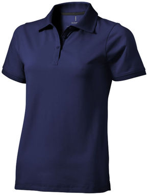 Женская рубашка поло с короткими рукавами Yukon, цвет темно-синий  размер XS - 38089490- Фото №1