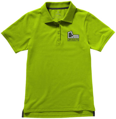 Женская рубашка поло с короткими рукавами Yukon, цвет зеленое яблоко  размер XS - 38089680- Фото №3