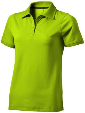 Женская рубашка поло с короткими рукавами Yukon, цвет зеленое яблоко  размер M - 38089682- Фото №1