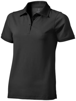 Рубашка поло женская с короткими рукавами Yukon, цвет антрацит - 38089950- Фото №1