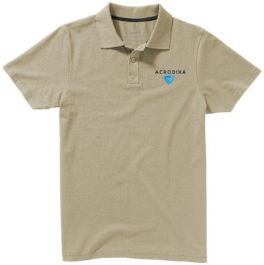 Рубашка поло с короткими рукавами Seller, цвет хаки  размер L - 38090053- Фото №2