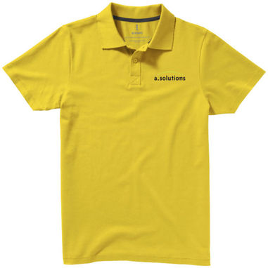 Рубашка поло с короткими рукавами Seller, цвет желтый  размер XS - 38090100- Фото №2