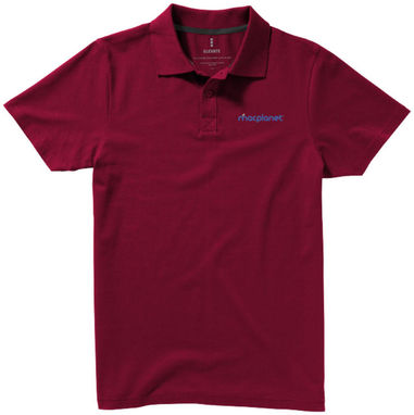 Рубашка поло с короткими рукавами Seller, цвет бургунди  размер L - 38090243- Фото №2