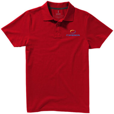 Рубашка поло с короткими рукавами Seller, цвет красный  размер XS - 38090250- Фото №2