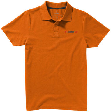 Сорочка поло з короткими рукавами Seller, колір оранжевий  розмір S - 38090331- Фото №2