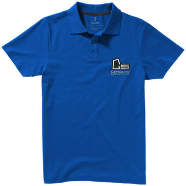 Рубашка поло с короткими рукавами Seller, цвет синий  размер L - 38090443- Фото №2