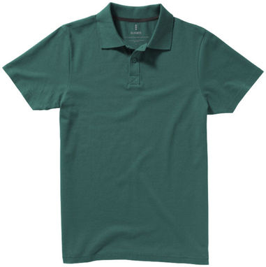 Сорочка поло з короткими рукавами Seller, колір зелений лісовий  розмір S - 38090601- Фото №4