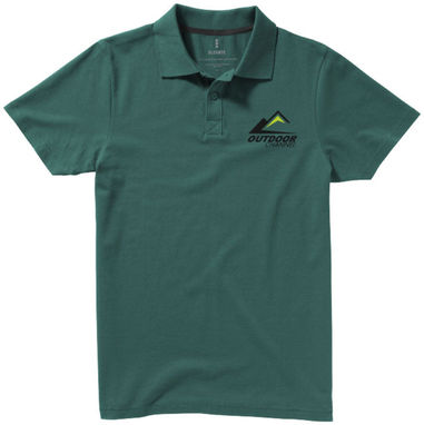 Рубашка поло с короткими рукавами Seller, цвет зеленый лесной  размер L - 38090603- Фото №2