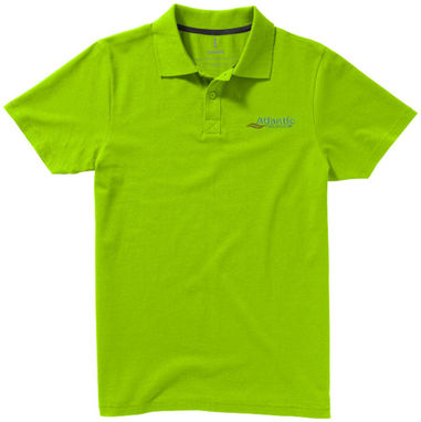 Сорочка поло з короткими рукавами Seller, колір зелене яблуко  розмір S - 38090681- Фото №3
